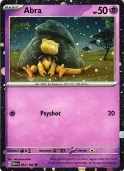 Abra - (Cosmos Holo) Promo Miscellaneous Cards & Products 063/165 NM - Image 1