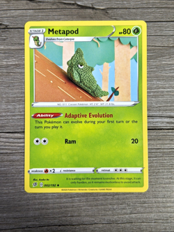 Pokemon Metapod Sword & Shield Rebel Clash #002/192 Uncommon 2020 Card - Image 1