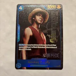 One piece Monkey D.Luffy P-055 Live Action Premium English Card Foil - Image 1
