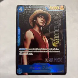 One piece Monkey D.Luffy P-055 Live Action Premium English Card Foil - Image 1
