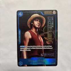 One piece Monkey D.Luffy P-055 Live Action Premium English Card Foil - Image 1