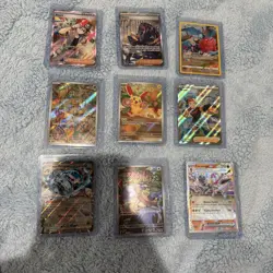 Pokemon TCG Lot of 9 Full Art, EX, Japanese and English cards, Lot #5 - Image 1