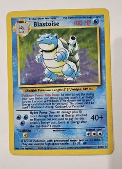 Pokemon TCG Blastoise Base Set Holo Unlimited Rare Card 2/102 - Image 1