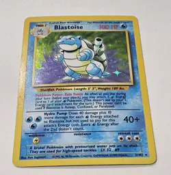 Pokemon TCG Blastoise Base Set Holo Unlimited Rare Card 2/102 - Image 3