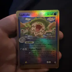 Pokemon TCG Ludicolo 7/100 EX Sandstorm Reverse Holo Rare Card NM Condition - Image 1