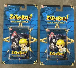 BANDAI ZATCH BELL! The Card Battle Series 1 Booster Packs New Lot Of 2 - Image 1