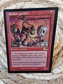 Goblin Welder Urza's Legacy Magic The Gathering French Card Soudeur Gobelin - Image 1