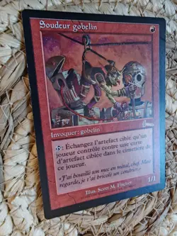 Goblin Welder Urza's Legacy Magic The Gathering French Card Soudeur Gobelin - Image 3