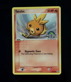 RARE 🔥 Pokemon Card - Torchic Emerald 69/106 Wizard World Chicago Promo Stamped - Image 1