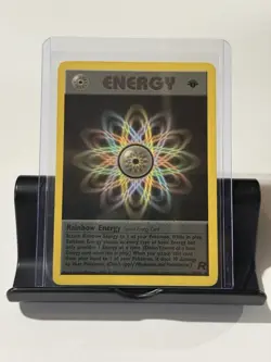 RAINBOW ENERGY - 80/82 - 1st Edition Team Rocket - Rare - Pokemon TCG Card - NM - Image 1