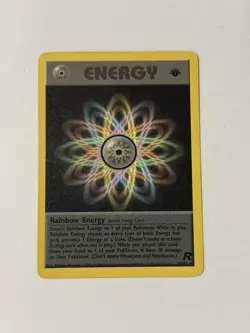 RAINBOW ENERGY - 80/82 - 1st Edition Team Rocket - Rare - Pokemon TCG Card - NM - Image 3