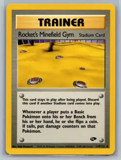 Rocket's Minefield Gym Gym Challenge #119/132 Uncommon Pokemon Card - Image 1