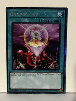One for One (PCR) Prismatic Collector's Rare RA03-EN056 1st Ed Yugioh NM - Image 1