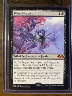 Wizards of the Coast Bitterblossom Ultimate Masters Mythic Tribal Enchantment F… - Image 1