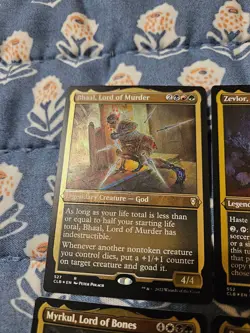 Myrkul, Lord of Bones, Zevlor, Bhaal, Bane Etched FOIL - DND Baldur's Gate - MTG - Image 2
