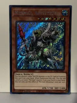 Mermail Abyssteus (Secret Rare) Secret Rare RA03-EN007 1st Ed Yugioh NM - Image 1