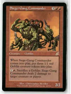 Siege-Gang Commander Scourge MTG NM - Image 1