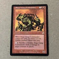 Siege-Gang Commander x1 Scourge LP Condition see front and back pics - Image 1