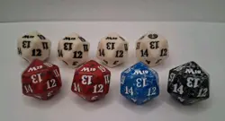 Magic The Gathering Spindown Life Counter Dice Lot Of 8 - Image 1