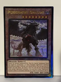 Punishment Dragon (PUR) Prismatic Ultimate Rare RA03-EN015 1st Ed Yugioh NM - Image 1