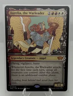 MTG Aurelia, the Warleader 0035 Showcase MOM: Multiverse Legends NM - Image 1