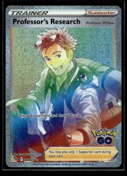 Professor's Research (Secret) Secret Rare Pokemon GO 084/078 NM - Image 1