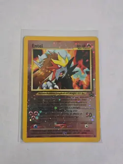 Entei 34/53 Wotc Promo Reverse Holo 80 HP Basic Promo Pokemon TCG 2001 English - Image 2