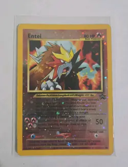 Entei 34/53 Wotc Promo Reverse Holo 80 HP Basic Promo Pokemon TCG 2001 English - Image 3
