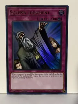 Solemn Judgment (UR) Ultra Rare RA02-EN075 1st Ed Yugioh NM - Image 1
