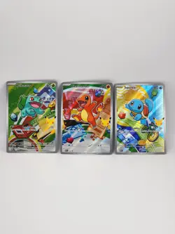 Pokemon First Partner Illustration MEP Bulbasaur Charmander Squirtle 037 038 039 - Image 1
