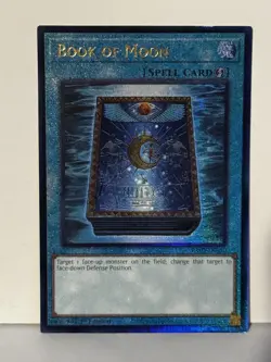 Book of Moon (PUR) Prismatic Ultimate Rare RA02-EN050 1st Ed Yugioh NM - Image 1