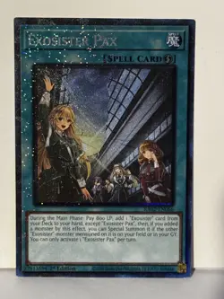 Exosister Pax (PCR) Prismatic Collector's Rare RA02-EN066 1st Ed Yugioh NM - Image 1