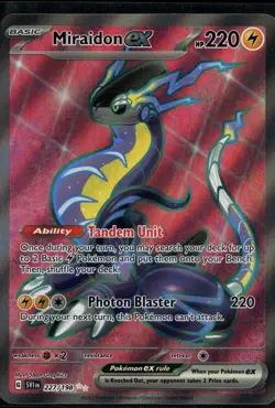Miraidon ex 227/198 Scarlet & Violet Ultra Rare Pokemon - Image 1