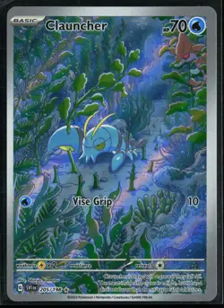 Clauncher 205/198 Scarlet & Violet Illustration Rare Pokemon - Image 1