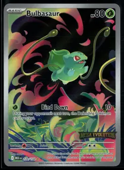 Bulbasaur 133/132 Mega Evolution Illustration Rare Pokemon STAMPED - Image 1