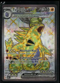 Tyranitar ex 211/197 Obsidian Flames Ultra Rare Pokemon - Image 1