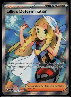 Lillie's Determination 169/132 Mega Evolution Ultra Rare Pokemon - Image 1