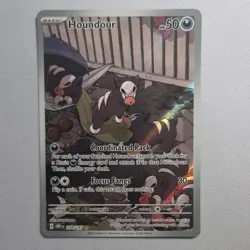 Pokemon Houndour 204/197 Obsidian Flames Illustration Rare Holo Card - Image 1