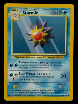 Starmie - 64/102 Base Set 1999-2000 - WOTC - Pokemon TCG - Image 1