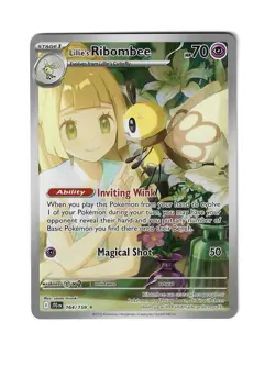 Lillie's Ribombee 164/159 Illustration Rare From Journey Together - Image 1