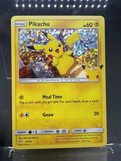 Pokemon Pikachu 25/25 HOLO 25th Anniversary Mcdonalds Promo 2021 - Image 1