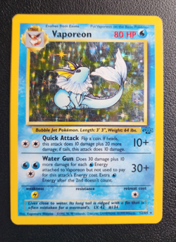Vaporeon 12/64 Holo Rare Jungle Pokemon Unlimited Holo HP - Image 3
