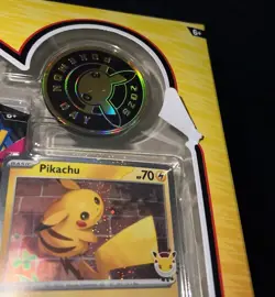 X3 Pokemon Day 2026 Box Pikachu w/ Coin & 3 Booster Packs LOT OF 3 *See Descript - Image 2