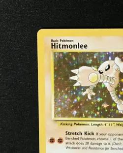 Hitmonlee 7/62 Fossil WoTC- Holo Rare - Unimited Edition - Pokemon 1999 - Image 3