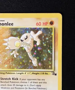 Hitmonlee 7/62 Fossil WoTC- Holo Rare - Unimited Edition - Pokemon 1999 - Image 4