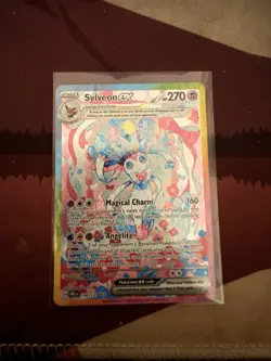 Pokemon Sylveon Ex 156/131 Prismatic Evolutions Special Illustration Rare Holo - Image 3