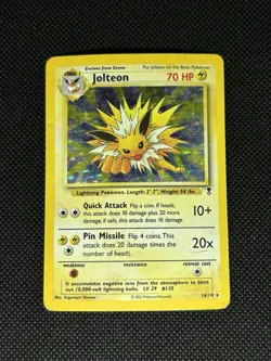 2002 Jolteon HP- Holo Rare 14/110 Legendary Collection Pokemon TCG Vintage ⚡ - Image 1
