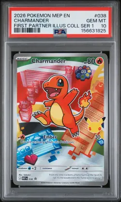 Charmander 038 + Squirtle 039 + Bulbasaur 037 - Pokemon First Partner PSA 10 #20 - Image 3