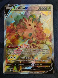 Pokemon Leafeon V Evolving Skies 167/203 Alt Art Ultra Rare Holo TCG - Image 1