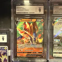 Pokemon TCG Lot of 10 CGC Slabs + Vintage Mystery Gift! 🎁 Arceus Promo Mimikyu - Image 3